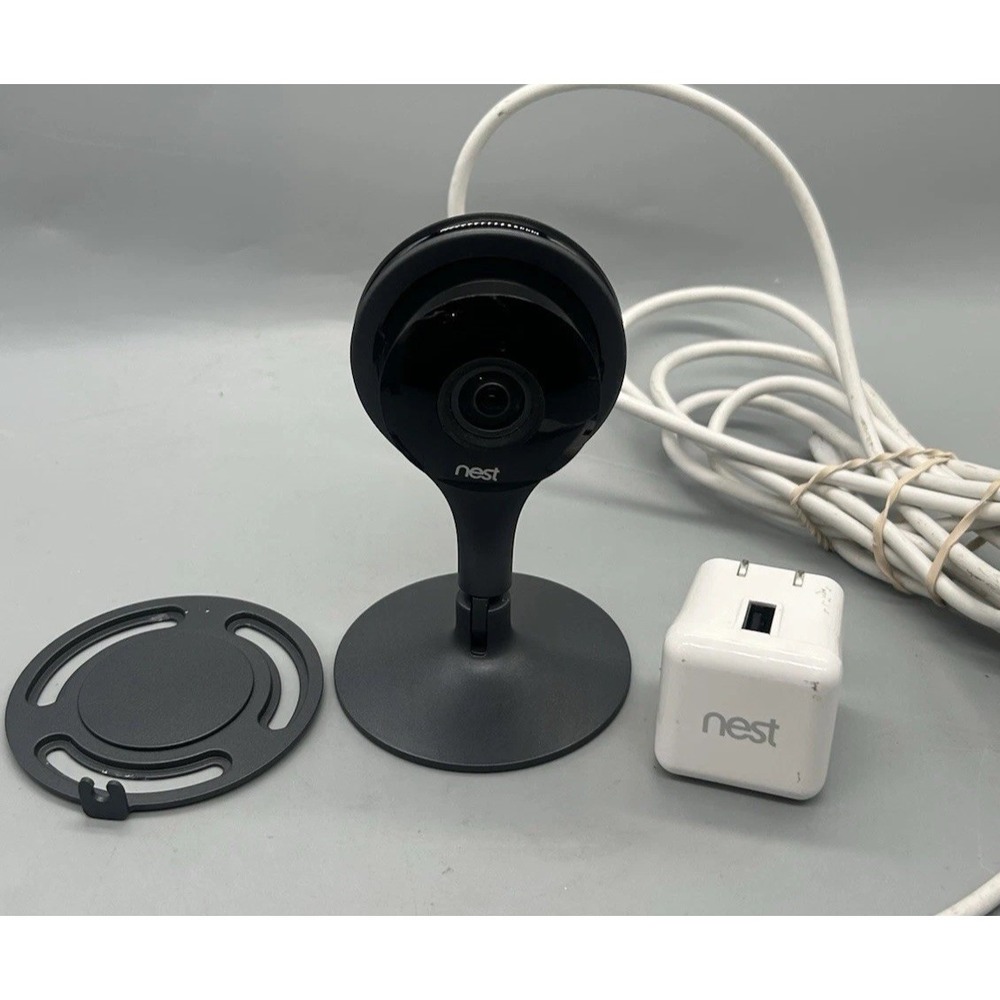 Google Nest Cam (NC1102ES) Indoor Security Camera Black A0005 - Tested